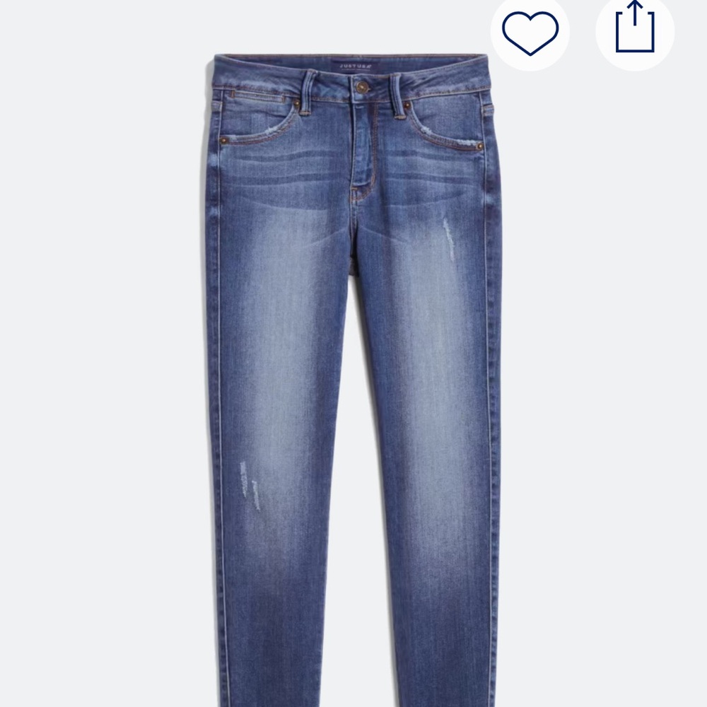 Just USA Medium Wash Skinny Jeans